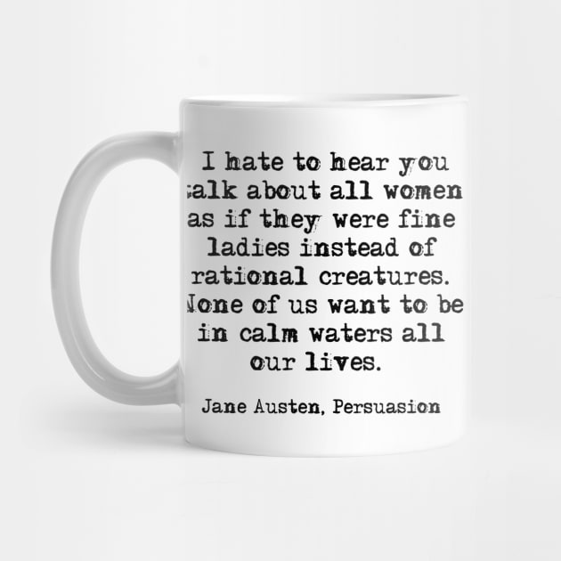 In calm waters - Jane Austen by peggieprints